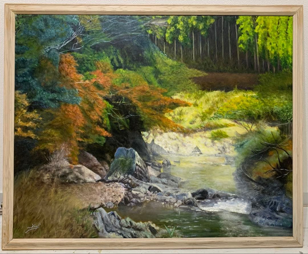 油彩画Ｆ30号　額縁付き