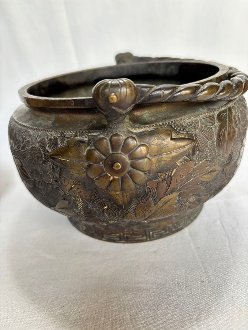 茶釜　火鉢　骨董品