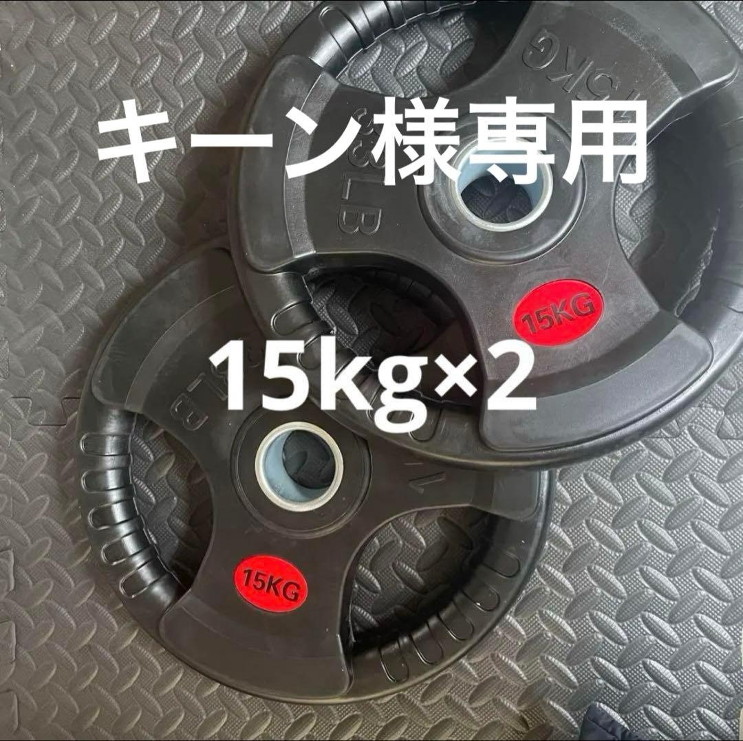 【キーン】ダンベルプレート15kg×2