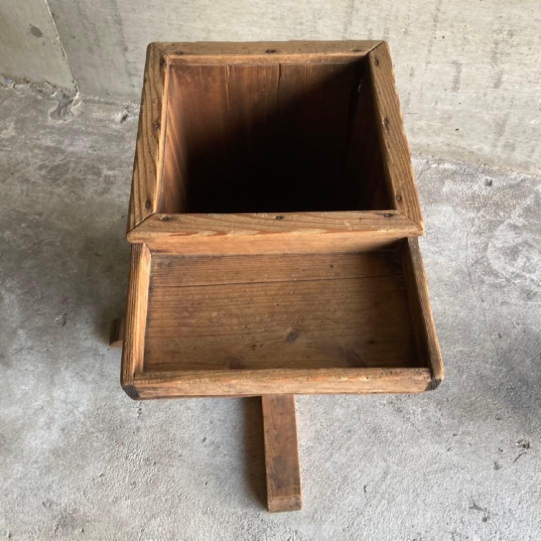 古い木製スタンド ホルダー ラック 収納 傘立て 棚 台 大型 和風 レトロ