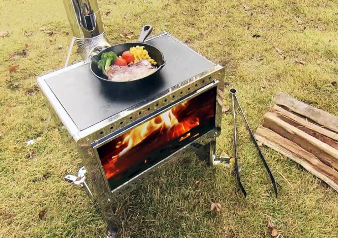 【ダンパーセット】ホンマ製作所　フォールディングキャンプストーブ　HS-440