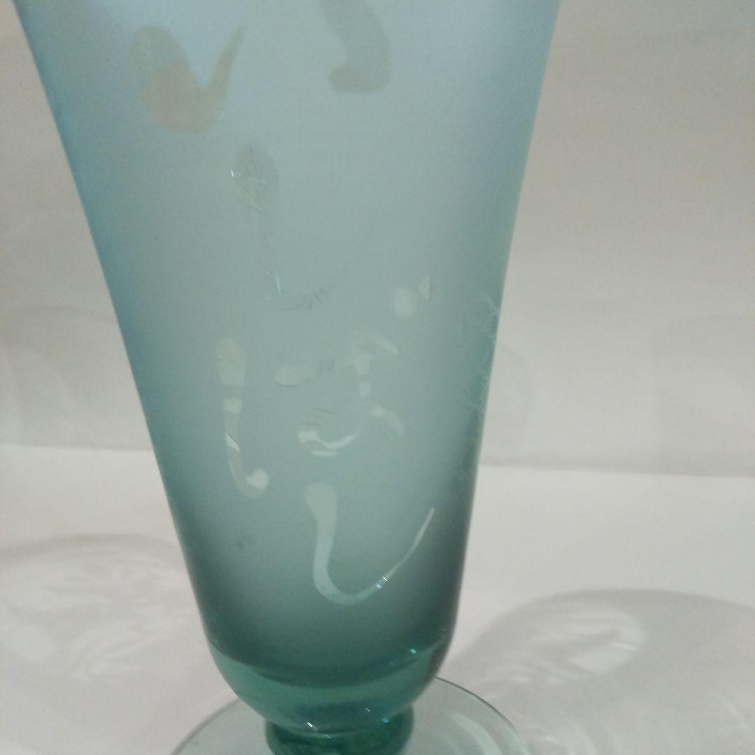 歌舞伎隈取柄サンドブラストグラス