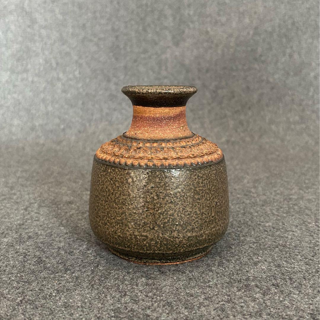 Hoganas ホガナス スウェーデン 北欧ヴィンテージフラワーベース花瓶陶器製