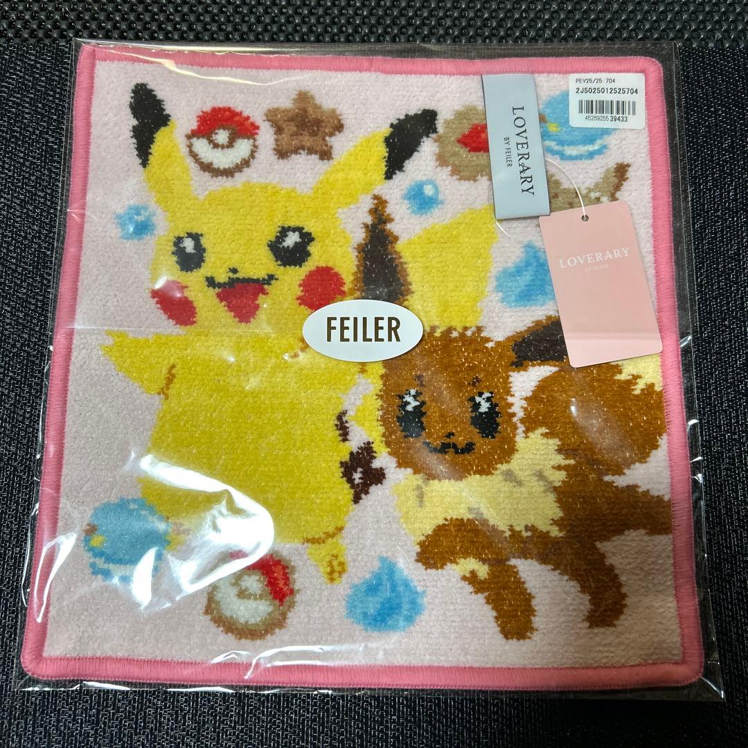 FEILER フェイラー ピカチュウ イーブイ ハンカチラブラリーバイフェイラー