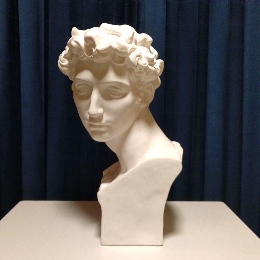 ジュリアーノ・デ・メディチ胸像（ミケランジェロ作）石膏像 美術品 インテリア