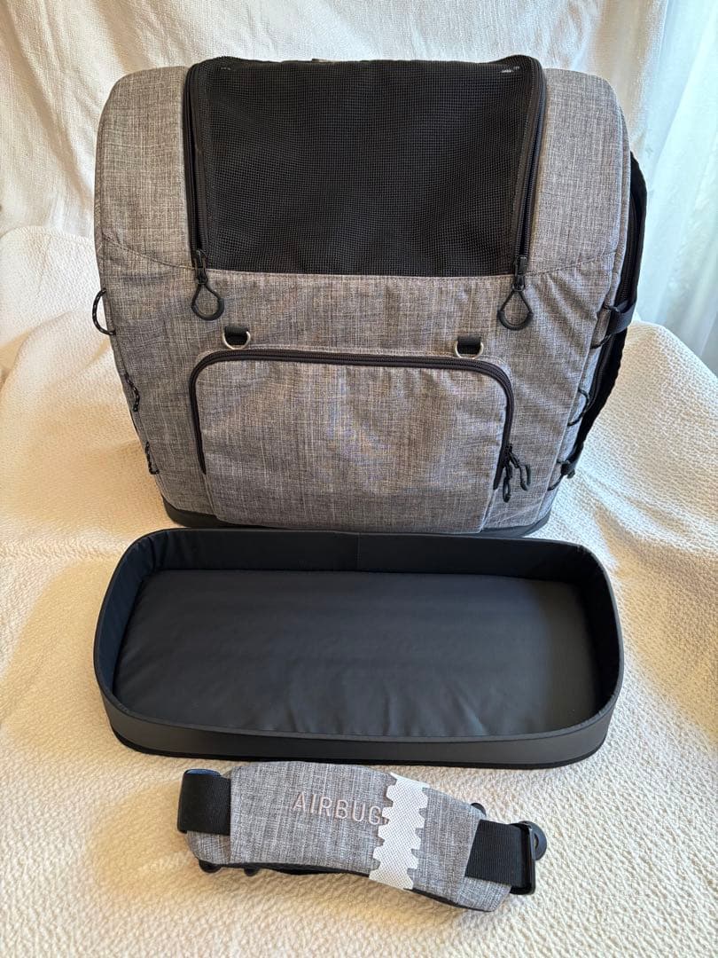 【未使用】エアバギー3ウェイバックパックキャリーワイド・レインカバー・クッション