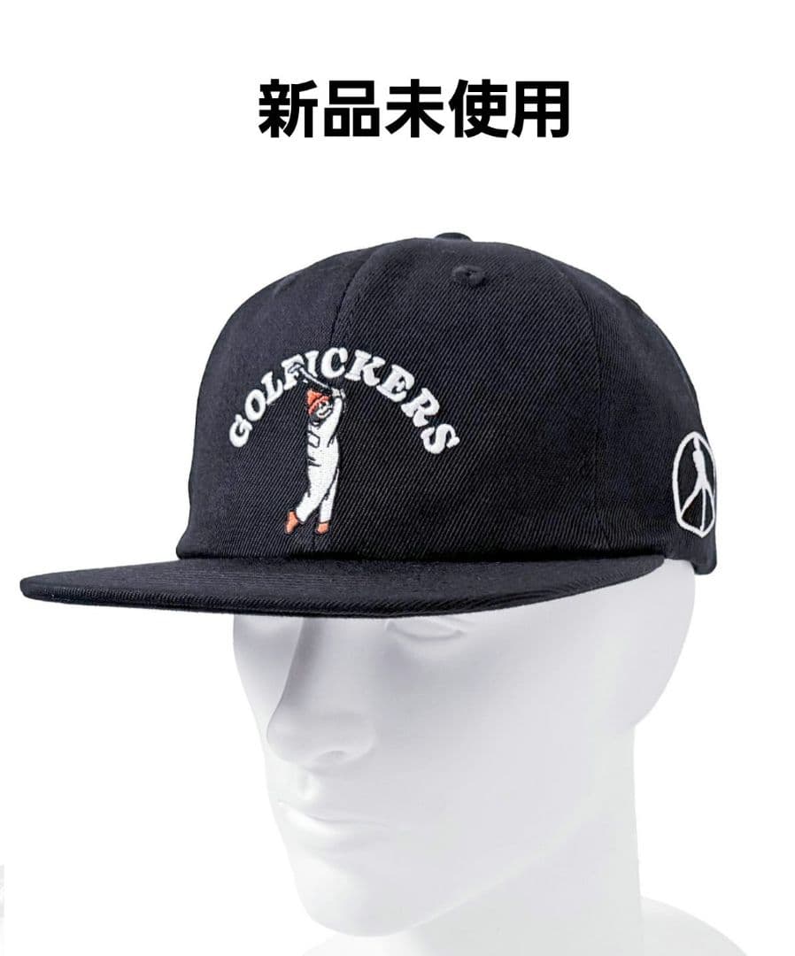 [HOLE 582] GO HOLE? CAP -Black-　ゴルフキャップ