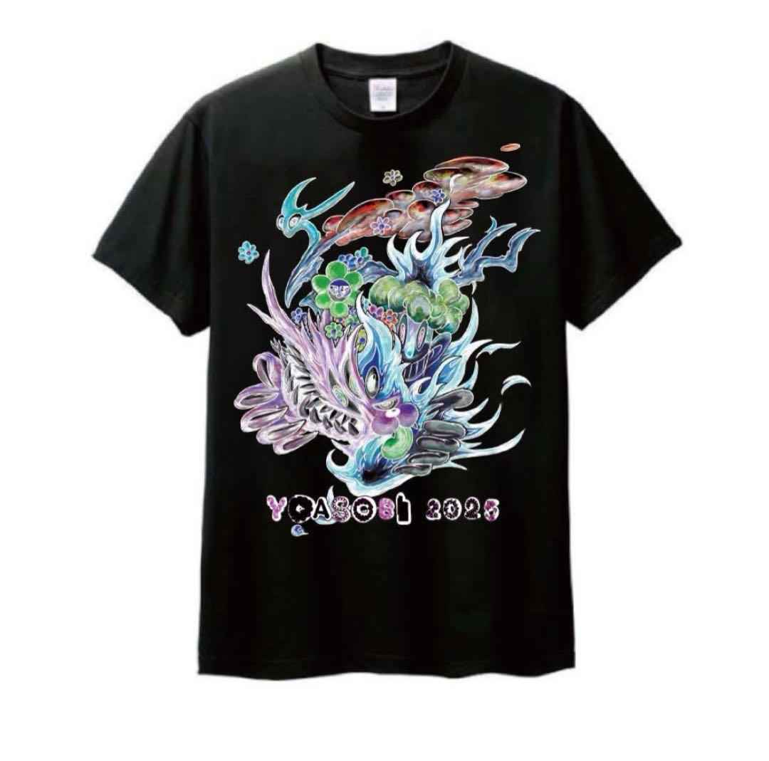レア！【ロンドン限定完売品】YOASOBIドラゴンTシャツ　サイズM 黒
