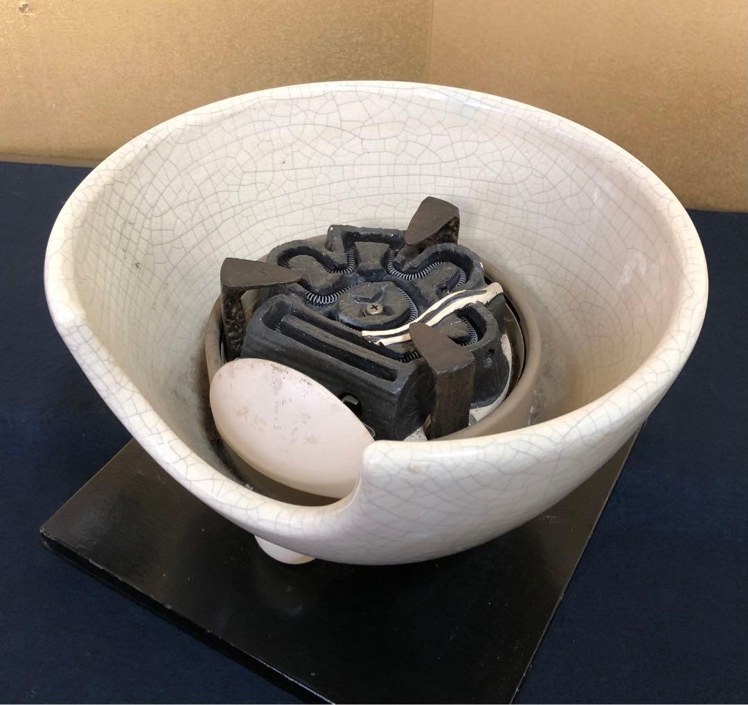 《R》茶道具 野々田式 風炉型電熱器 さつま 敷板一体型 元箱 ① 1f