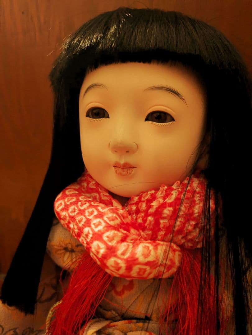 昭和初期　12号 市松人形　在銘　ビスクドール　日本玩具人形類統制協会