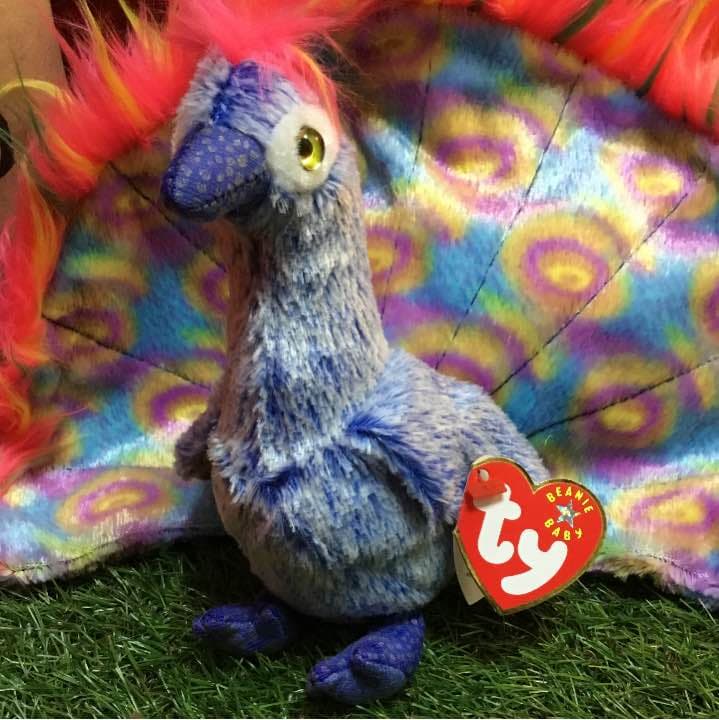 12月30日誕生日⚫虹色クジャク️●Ty ビーニーズ Beanie Baby
