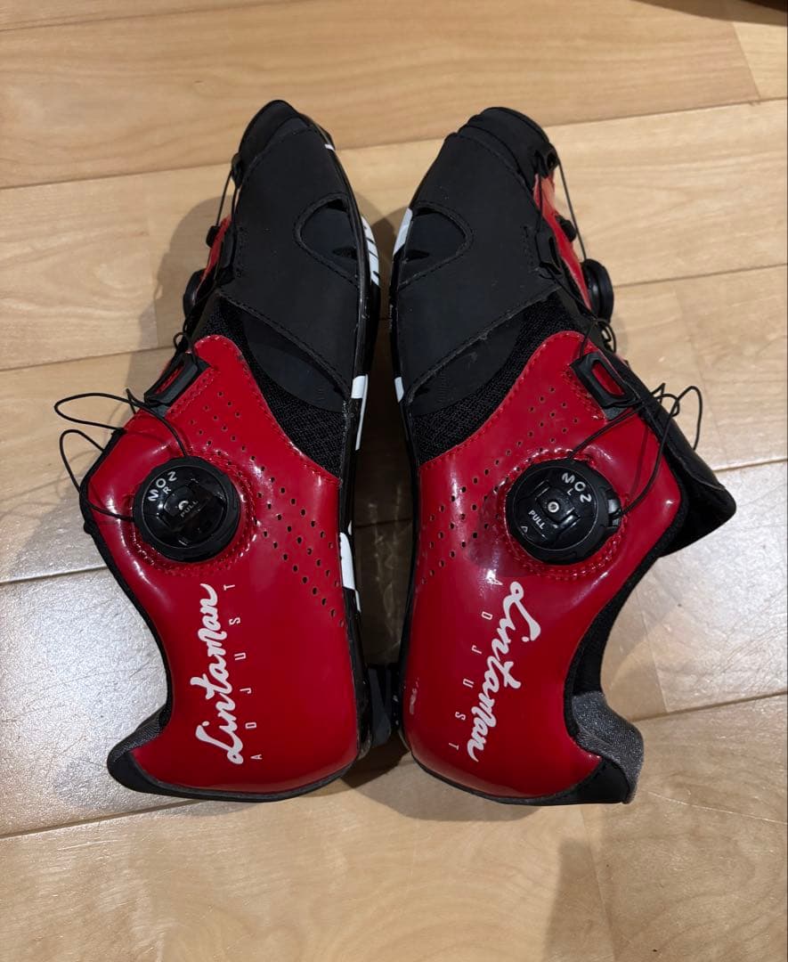 LINTAMAN リンタマン 39/24.6cmサイズ ビンディングシューズ 赤