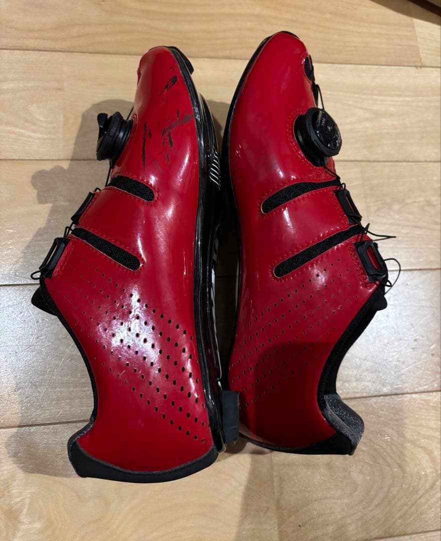 LINTAMAN リンタマン 39/24.6cmサイズ ビンディングシューズ 赤