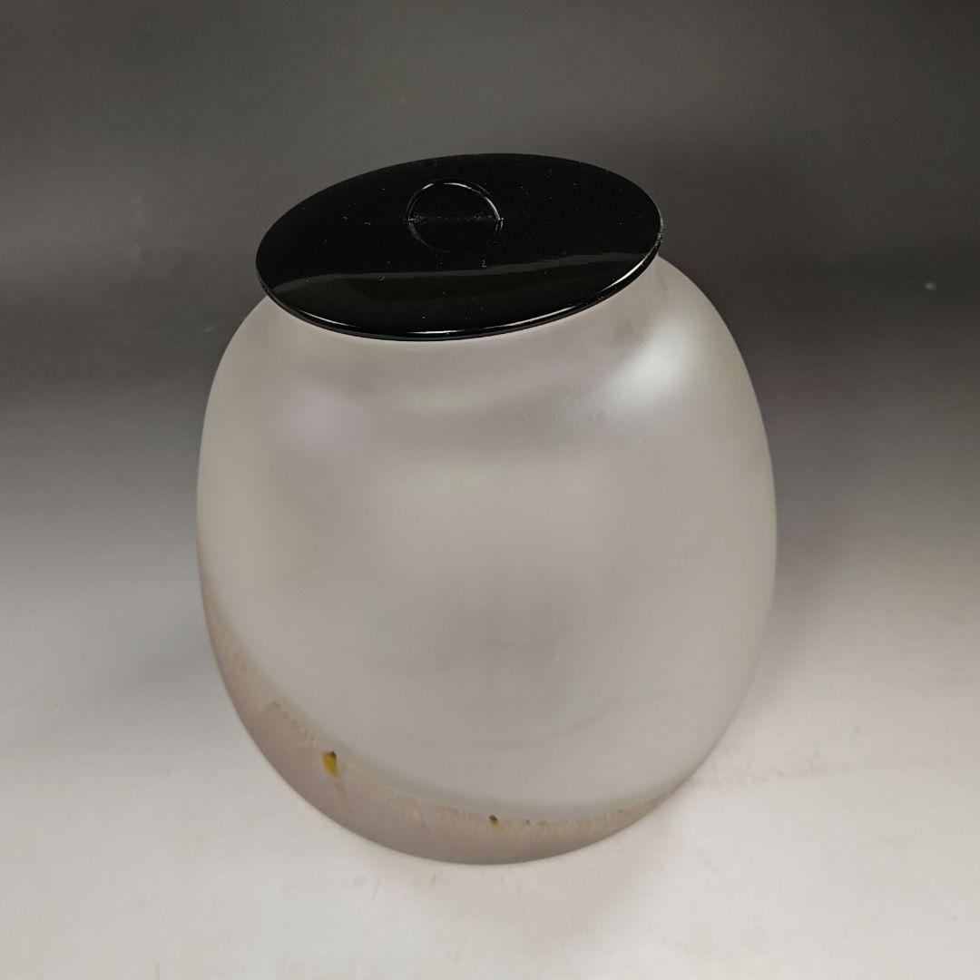 イ942 水指『高橋幸夫作』『ガラス硝子　水指　共箱』茶道具