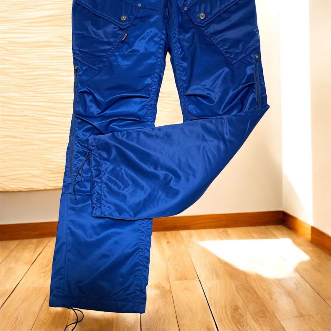 美品‼️パーリーゲイツ　ナイロン中綿パンツ　サイズ2 レディース　L 暖パン
