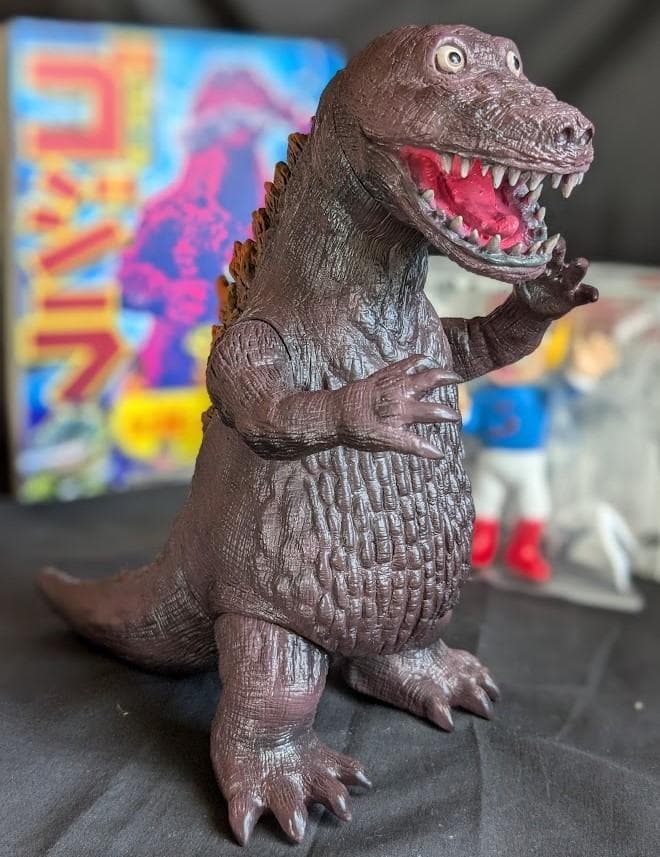 杉浦茂版ゴジラ＆新吉くん（シカルナ工房）ソフビフィギュア２体セット＋書籍