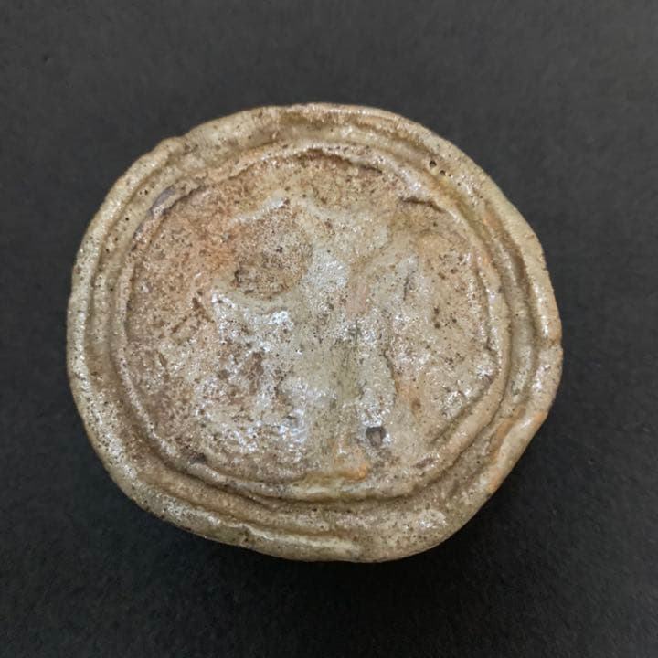 時代　古唐津　三足蓋置　茶道具　唐津