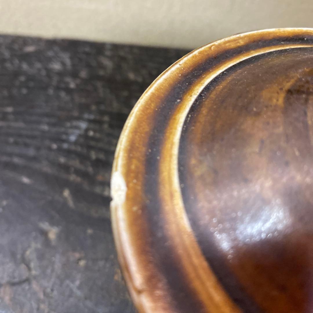 中国宗代　褐釉蓋物【桐箱付】