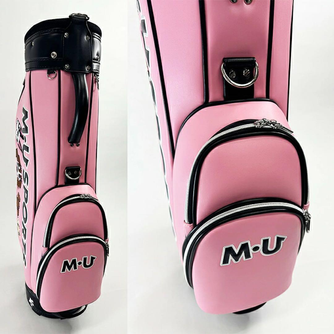 【新品】MUスポーツ 703R6154 キャディバッグ ピンク