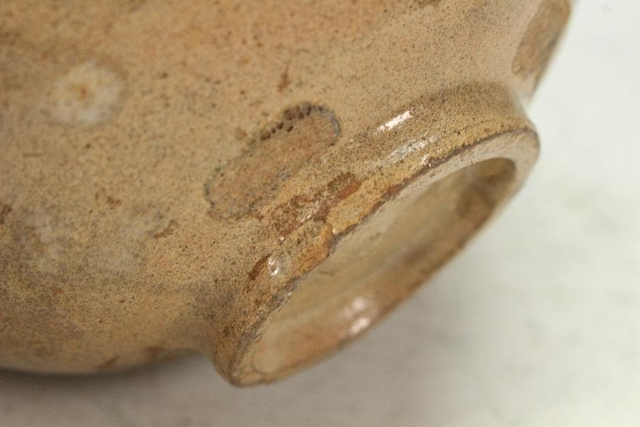 古美術 李朝 高麗 三嶋 茶碗(K-A638)