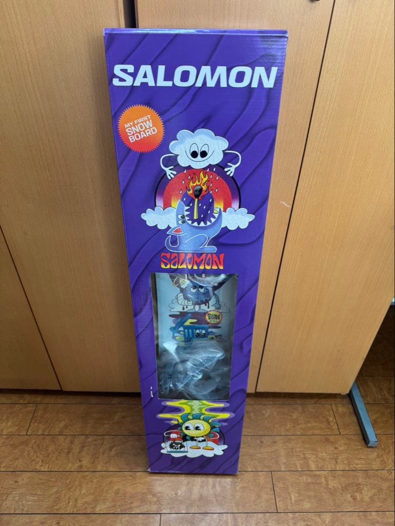 25-26モデル新品　サロモン スノーボードセット キッズ100㎝　即使用かさ