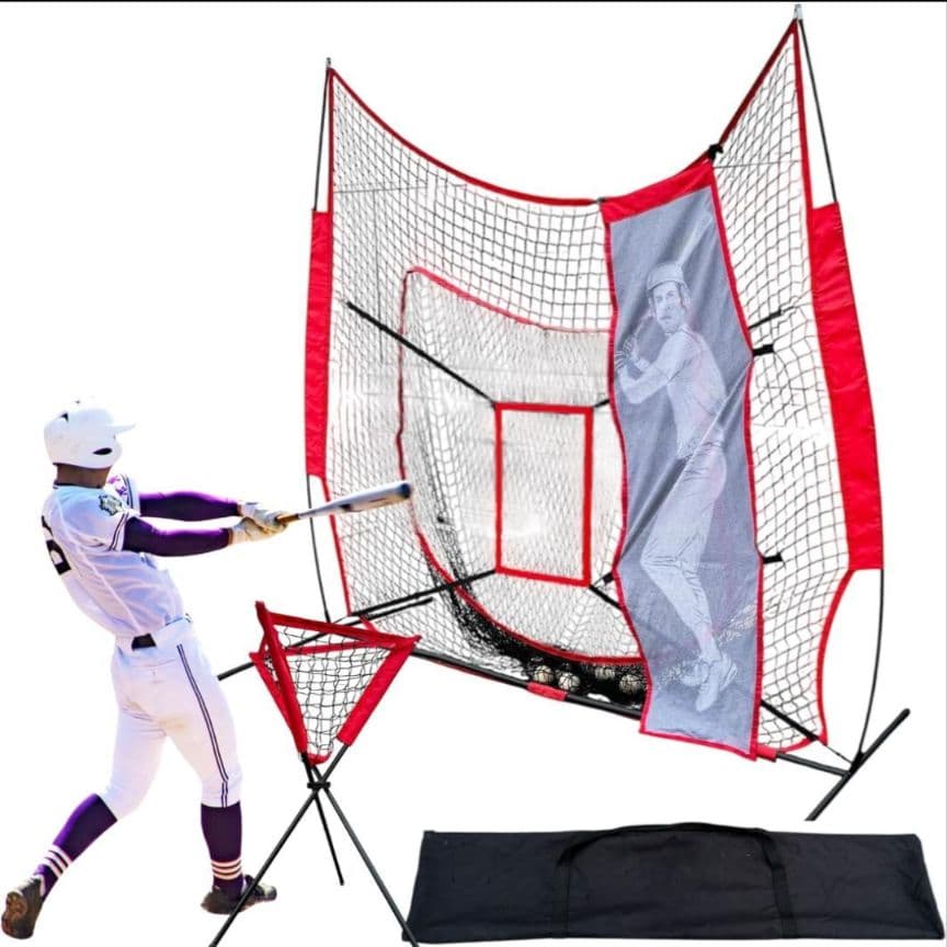 野球ネット 打撃練習 バッティング 軟式野球 ティーバッティング