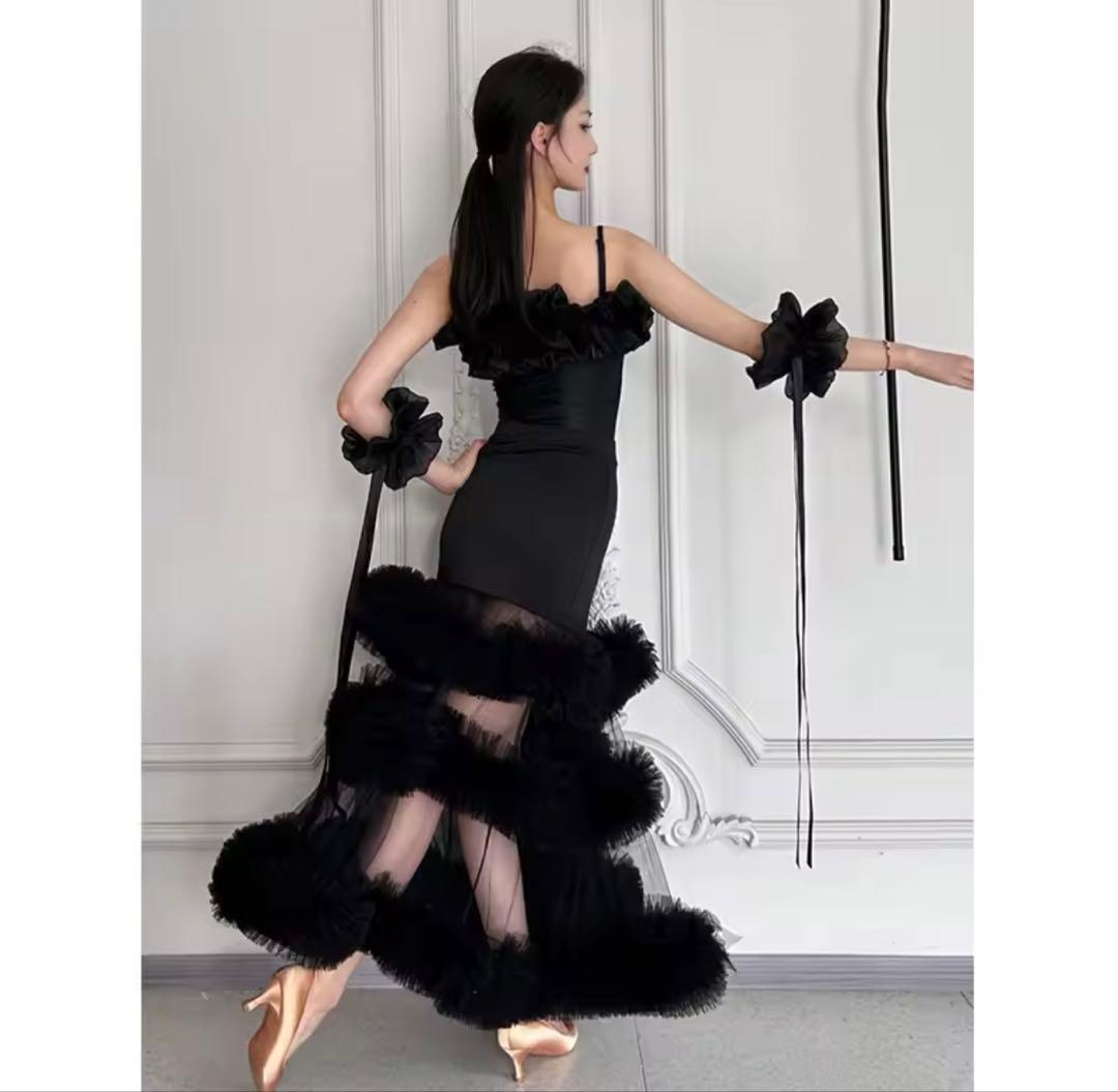 【新品】スタンダード フリルドレス 黒