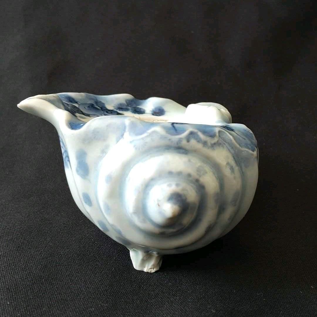 古伊万里　江戸中期　栄螺形　同手掲載　綺麗　貴重　骨董　茶道具