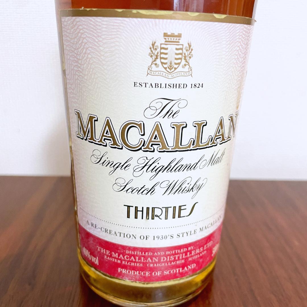 稀少 マッカラン サーティーズ 古酒 未開栓 ウイスキー 500ml 40度