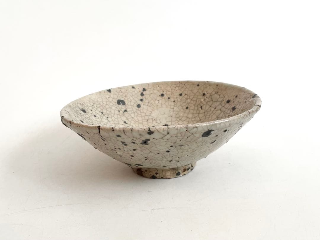 陶芸家　作家物　作者不明　箱付き　抹茶碗　茶碗　平茶碗　上口愚朗？