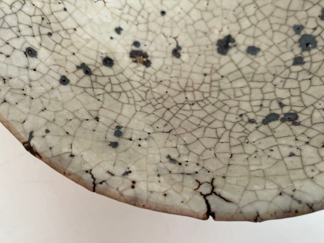 陶芸家　作家物　作者不明　箱付き　抹茶碗　茶碗　平茶碗　上口愚朗？