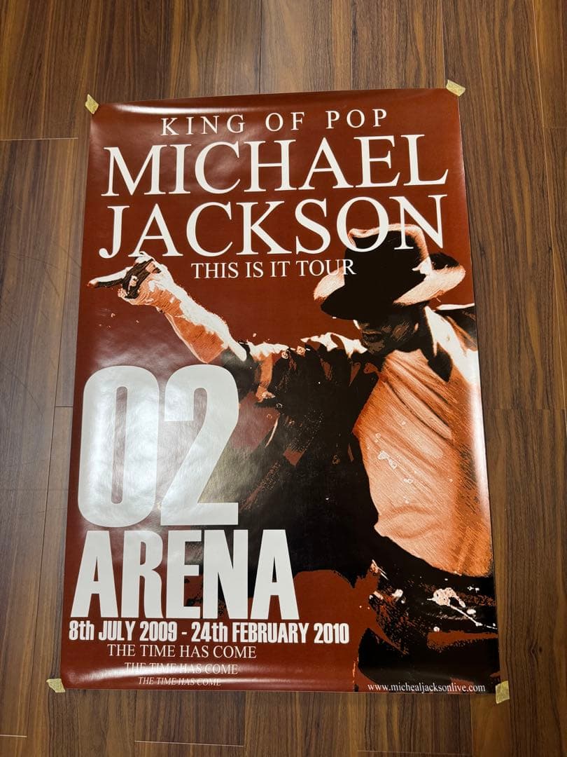 マイケルジャクソン THIS IS IT O2 ツアー ライブ会場用ポスター