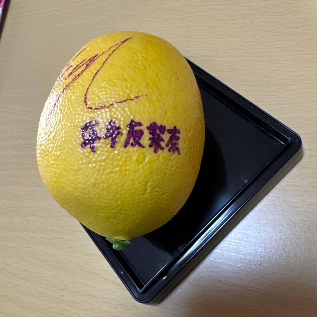 平手友梨奈 欅坂46 ザ・テレビジョン サイン入りレプリカレモン ※当選通知書付