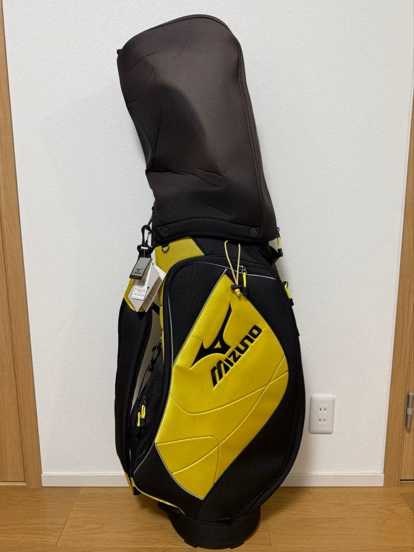 MIZUNOGOLF ミズノゴルフバック　イエロー✖︎ブラック新品未使用タグ付き⭐︎