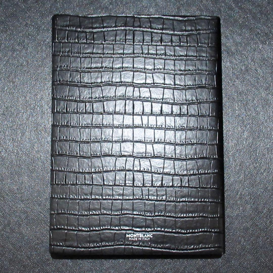 モンブラン ノート ミディアム クロコエンボスレザー 135976