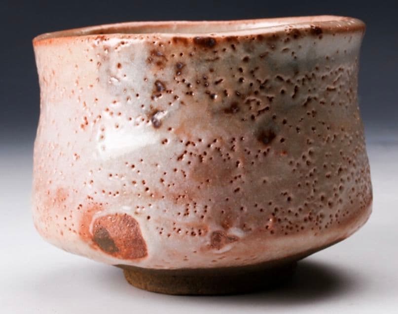 【最上位作　桃山陶】三浦繁久 志野茶碗 共箱 栞 茶道具　荒川豊蔵　加藤唐九郎