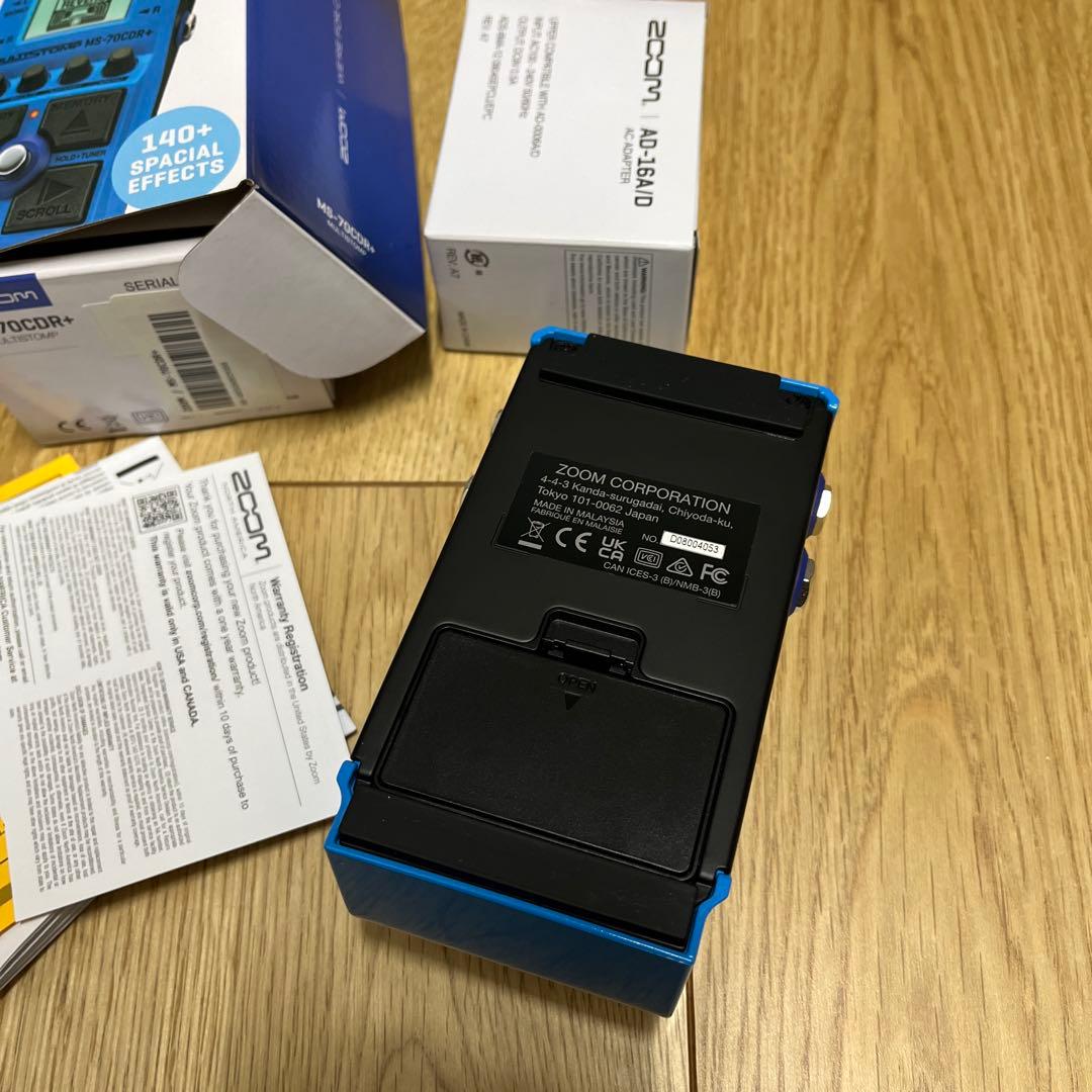 ほぼ新品同様 ZOOM MS-70CDR+マルチエフェクター ms70cdr+