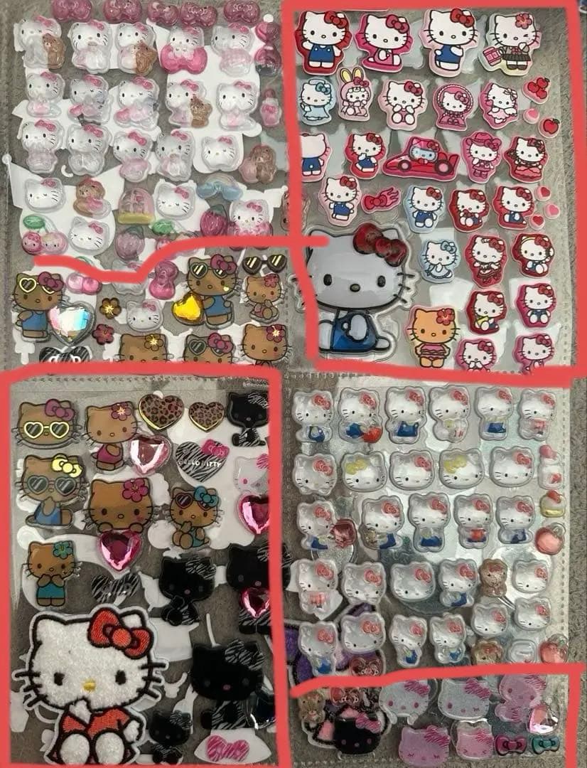 【完成品】シール帳　サンリオ　ラブブ　たまごっち　　その他もたくさんあります！