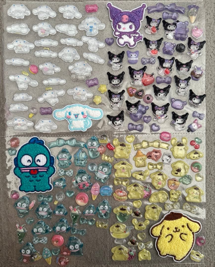 【完成品】シール帳　サンリオ　ラブブ　たまごっち　　その他もたくさんあります！