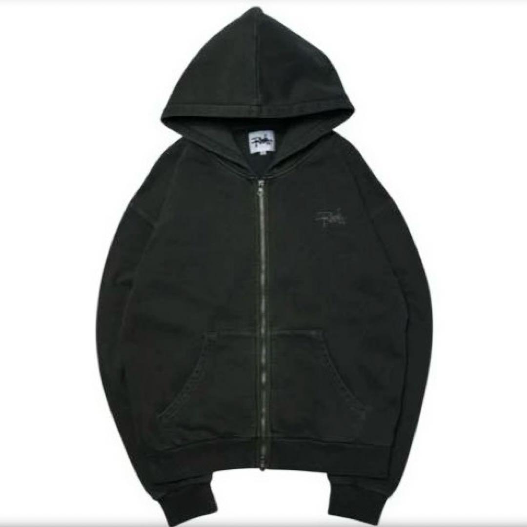 らっだぁのおみせ ロゴジップフーディー チャコール L