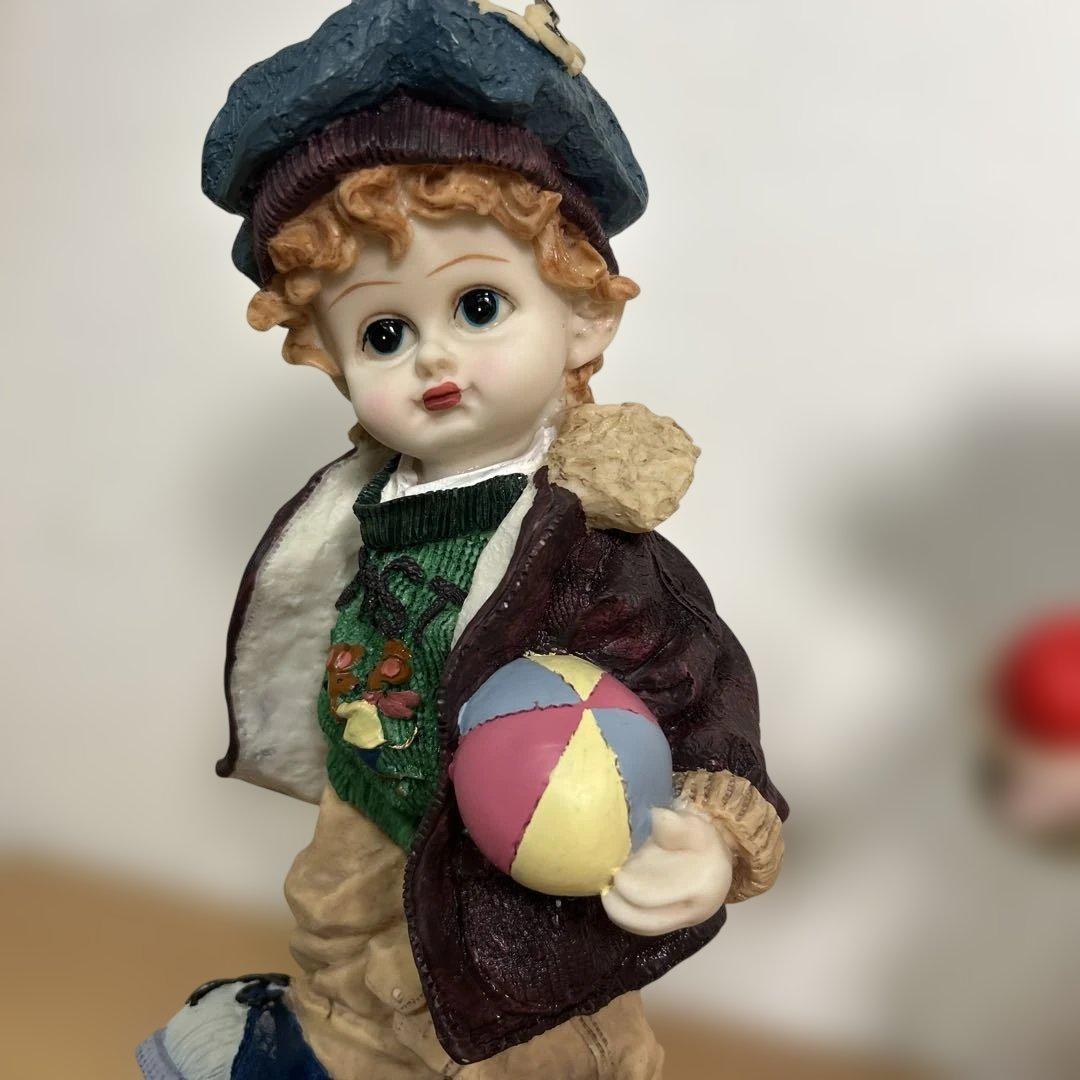 自宅保管品　美品　アンティーク　男の子女の子　人形　ドール　置物