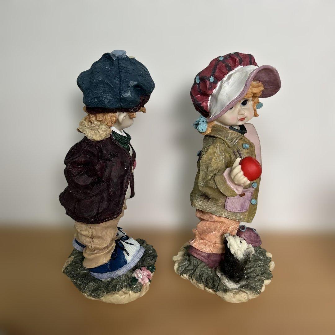 自宅保管品　美品　アンティーク　男の子女の子　人形　ドール　置物