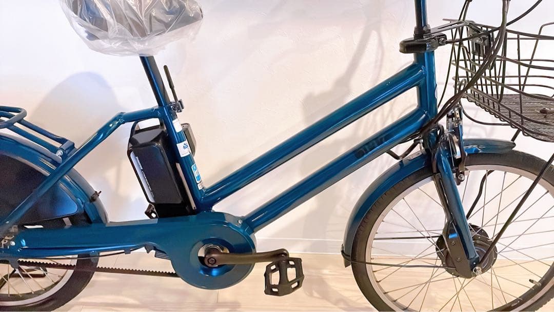 BRIDGESTONE24/20インチ電動アシスト自転車-ブルー,一体型3段変速