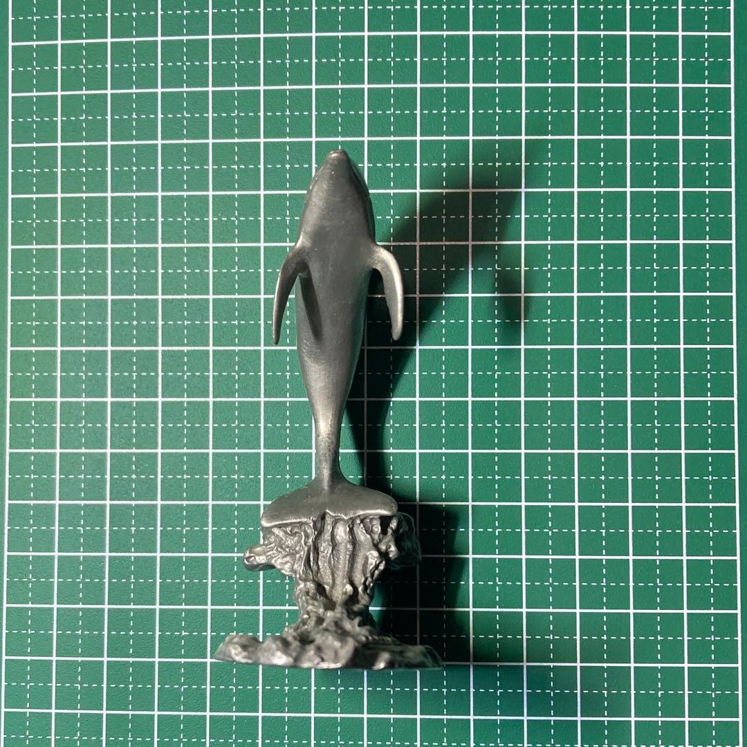 ビンテージピューター　イルカオブジェ　置物