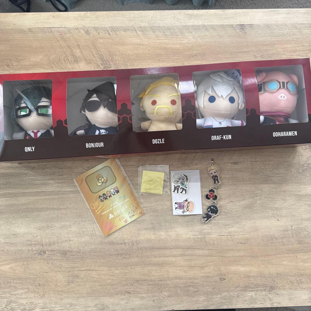 ドズル社100万人記念 ドズル社メンバーぬいぐるみ 5体セット＋限定シール他