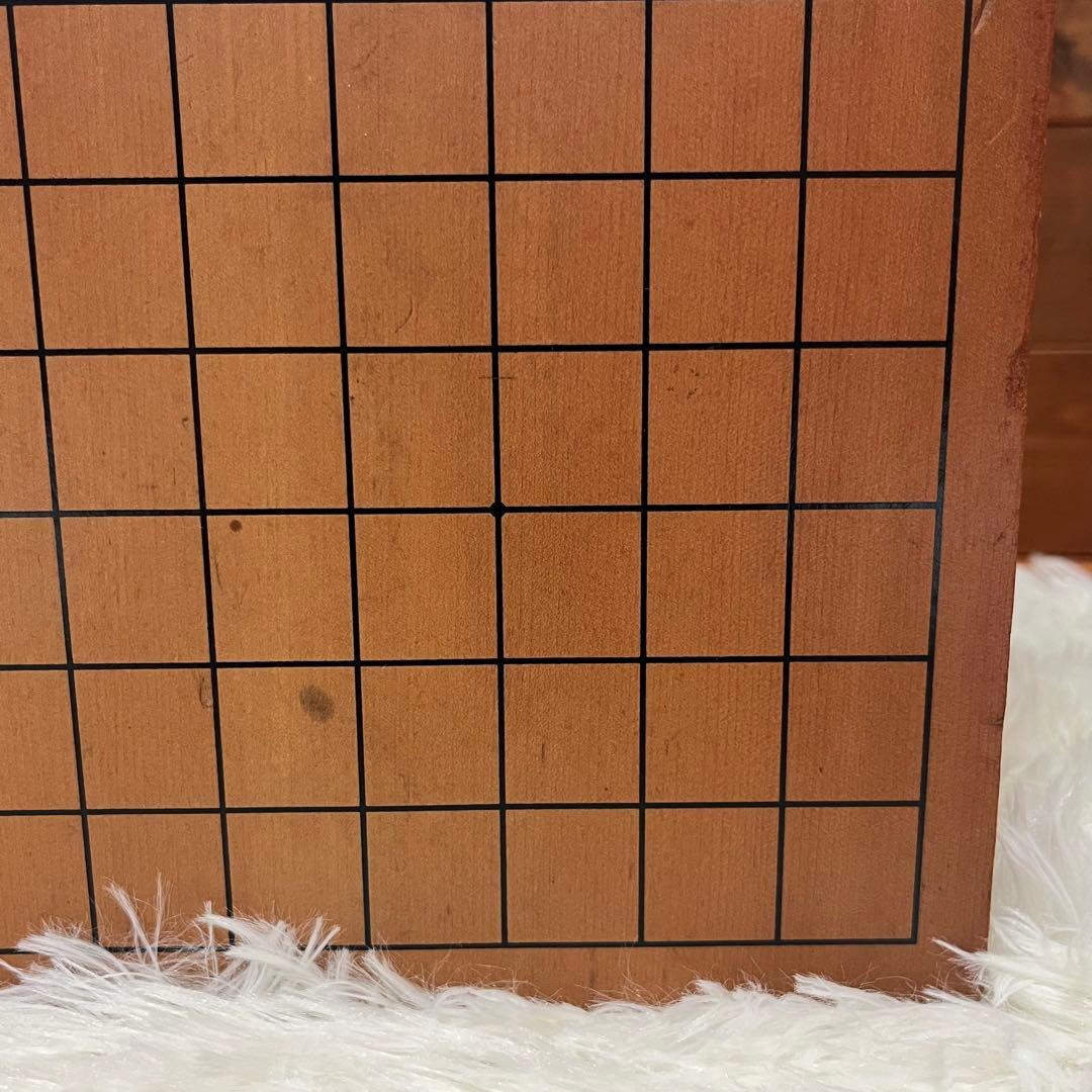 【onih0926】足付碁盤 厚さ約17.5cm 桐箱付き碁石 懐志作碁笥