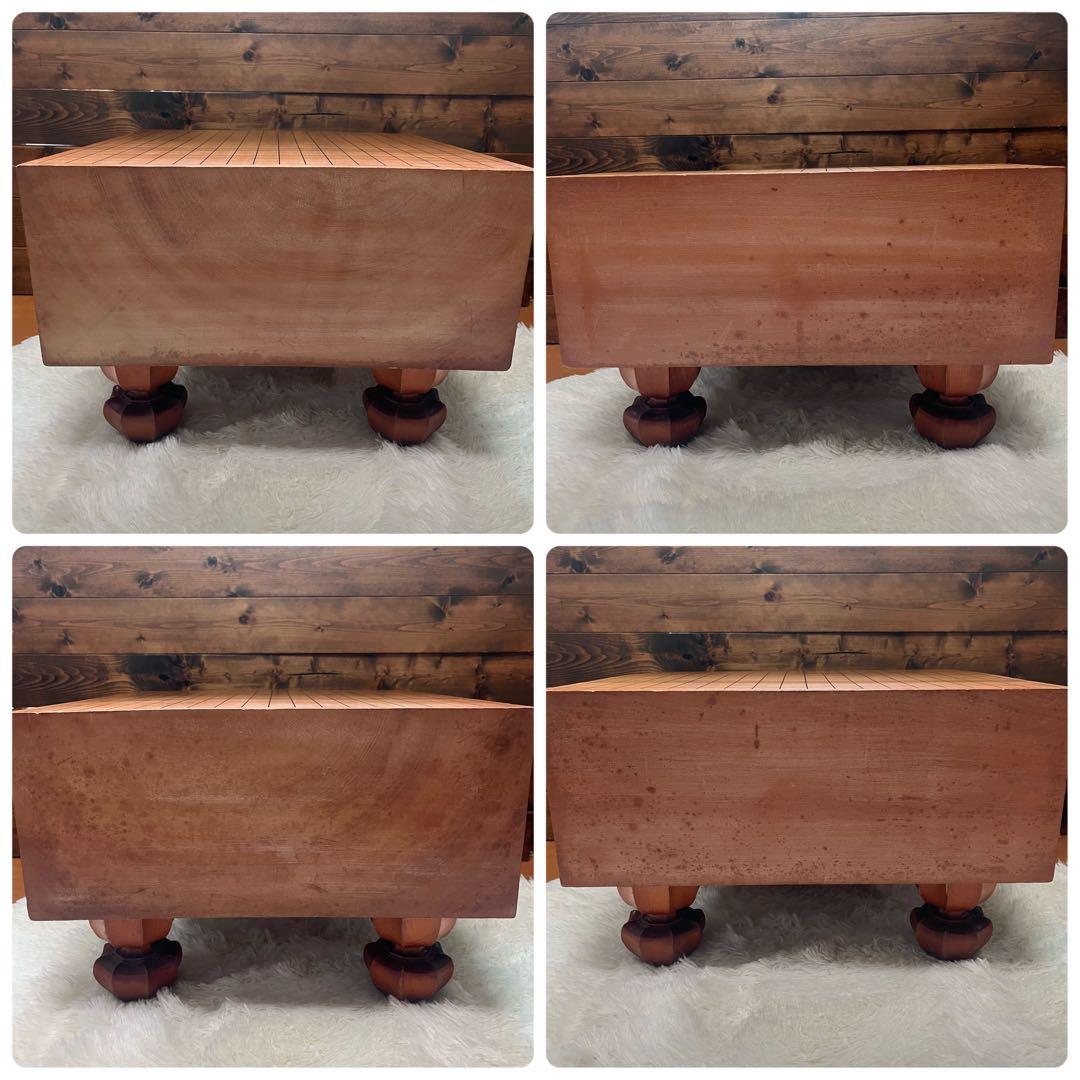 【onih0926】足付碁盤 厚さ約17.5cm 桐箱付き碁石 懐志作碁笥