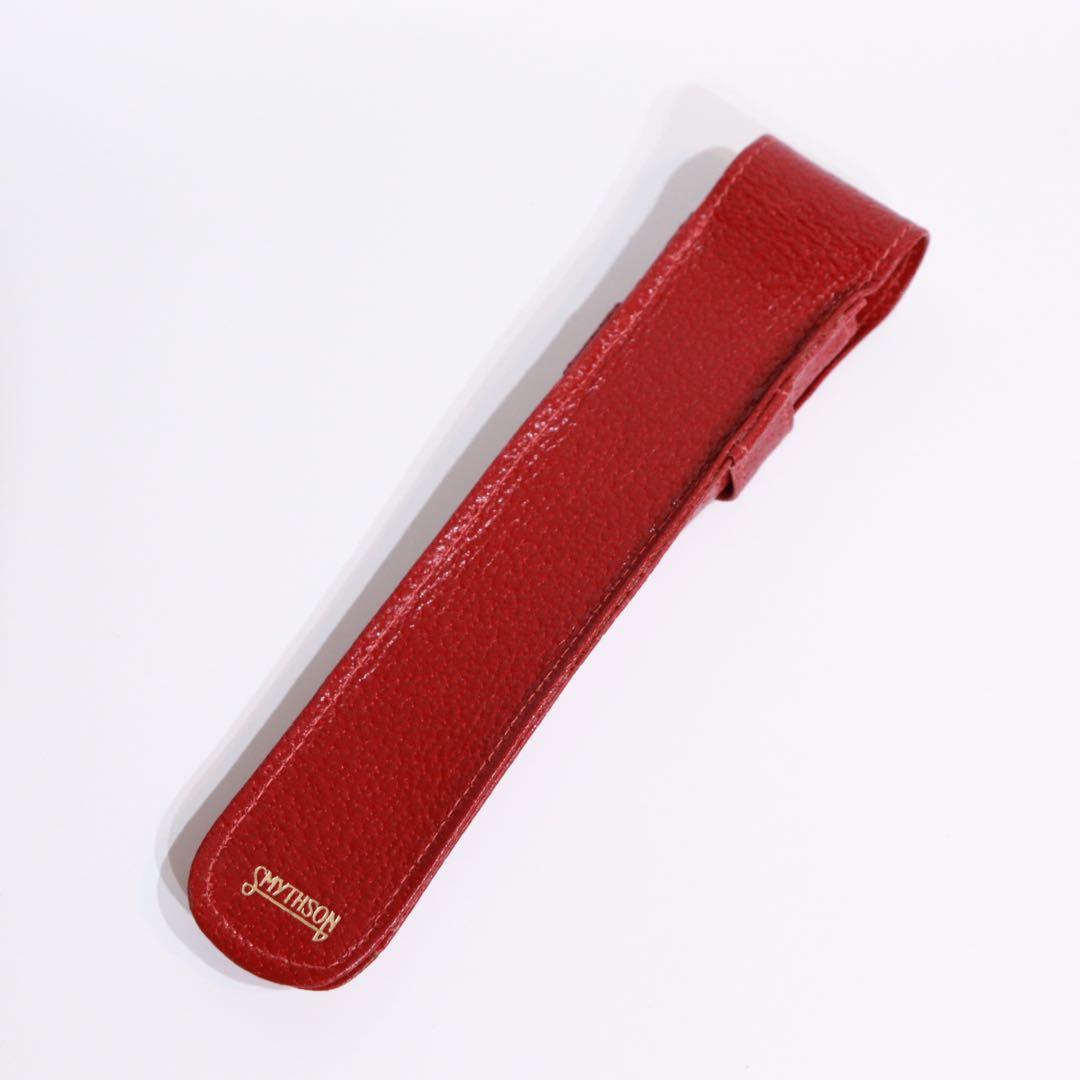 SMYTHSON ペンケース　万年筆ケース　レッド　美品