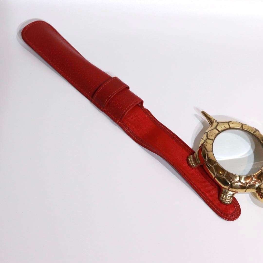 SMYTHSON ペンケース　万年筆ケース　レッド　美品