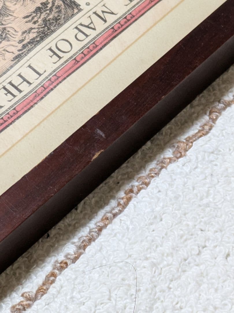 古典的な世界地図2点セット